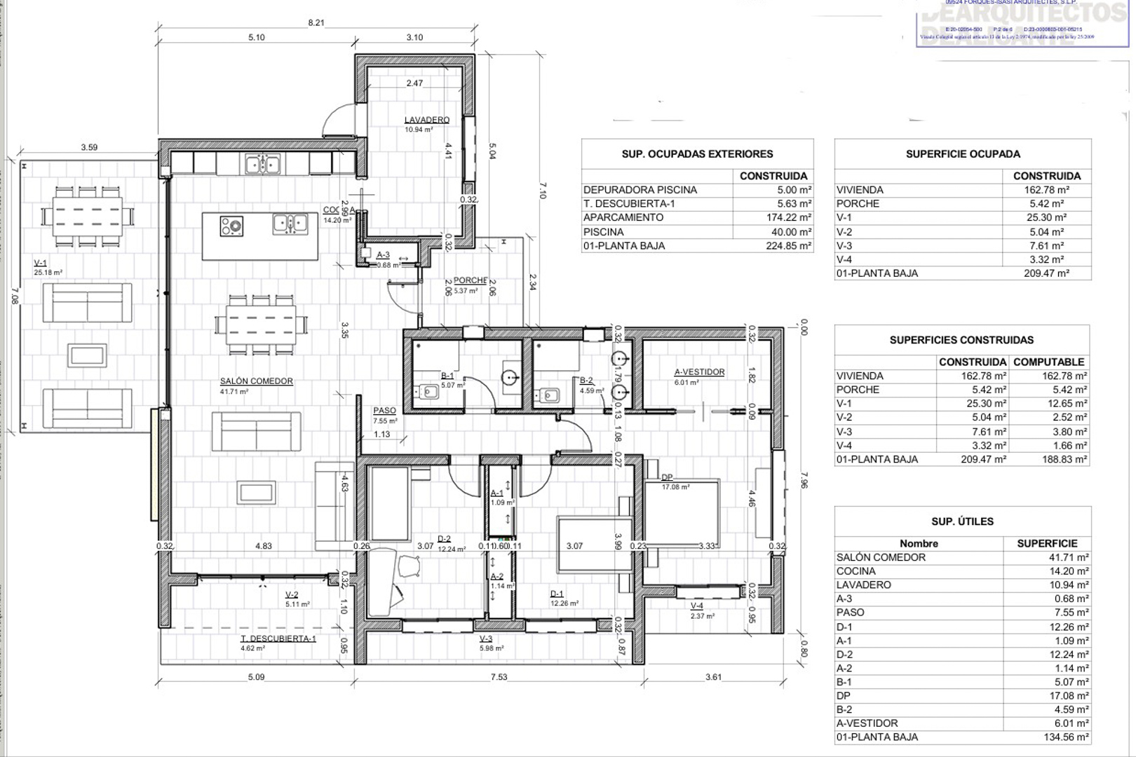 Plan de la villa