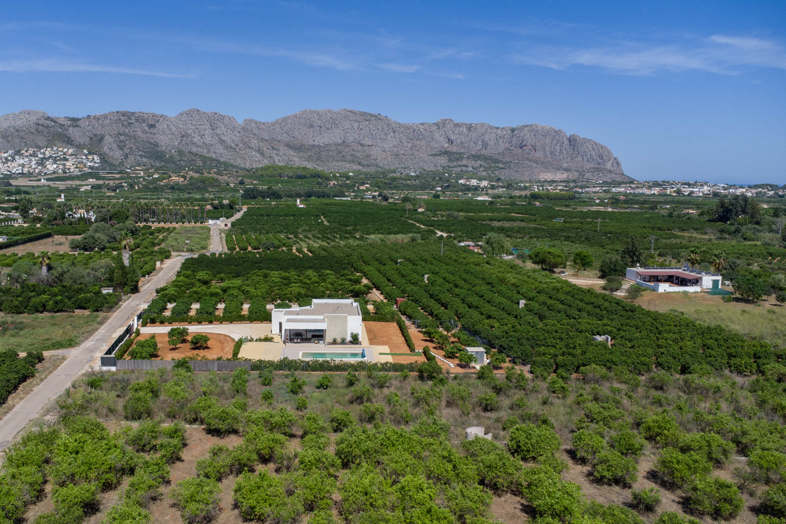 Vue aérienne de la propriété