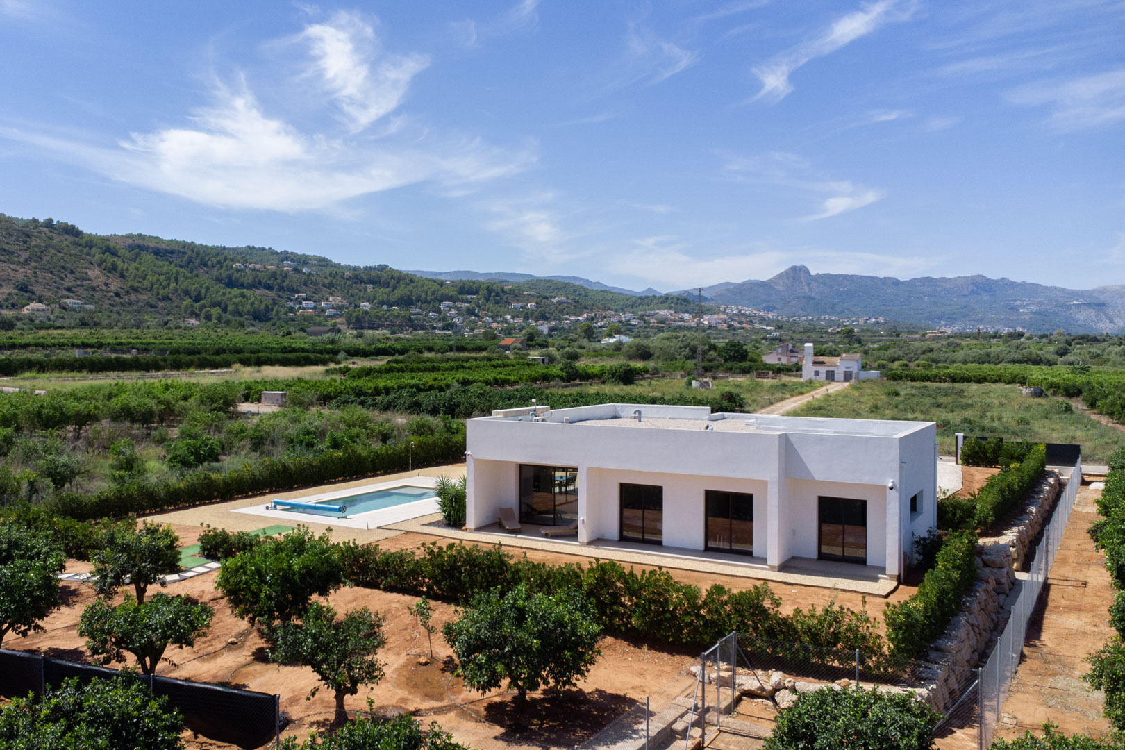 Vue aérienne de la villa
