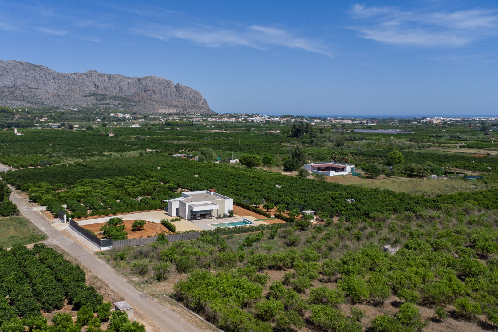 Vue aérienne de la villa