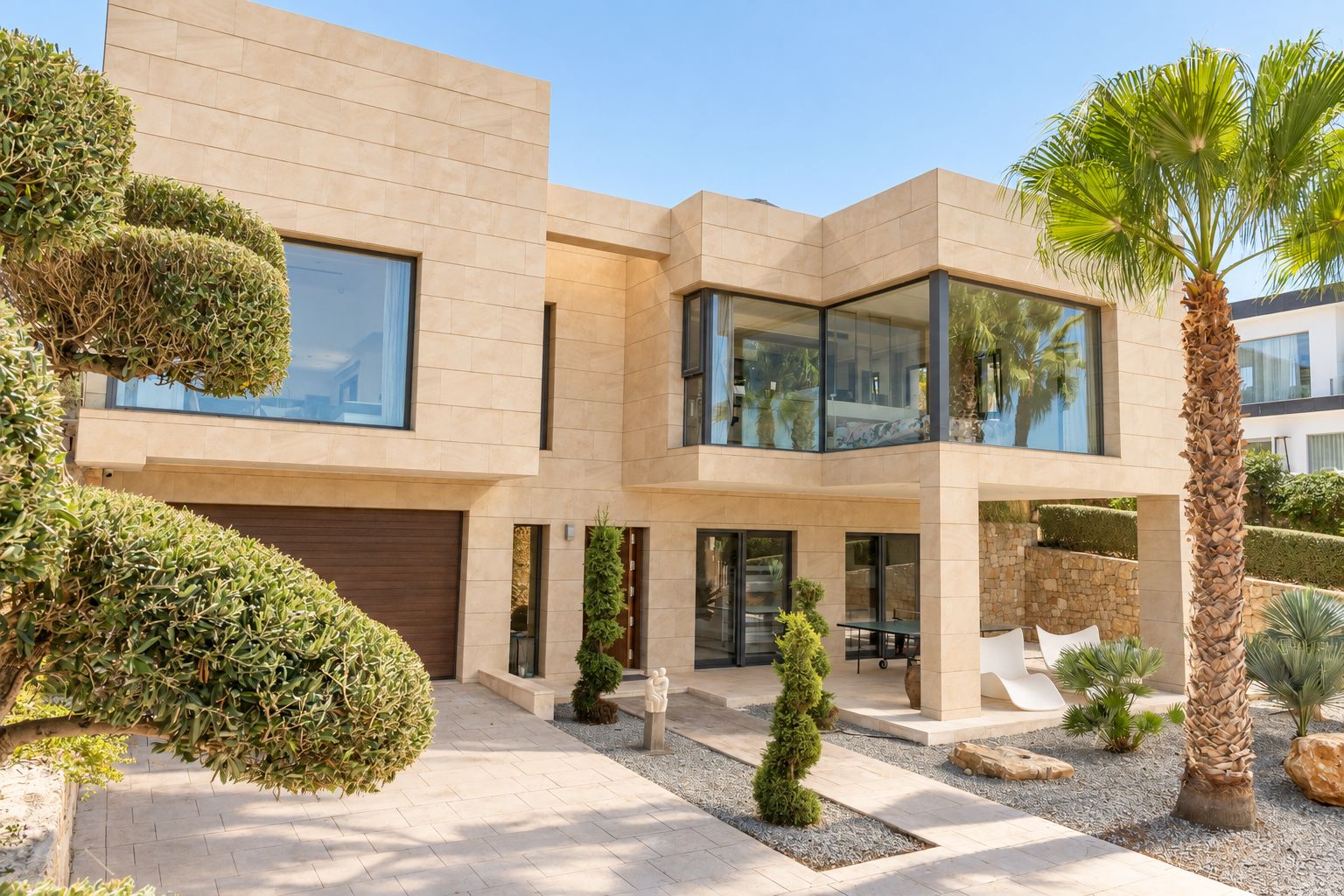 Façade extérieure de la villa