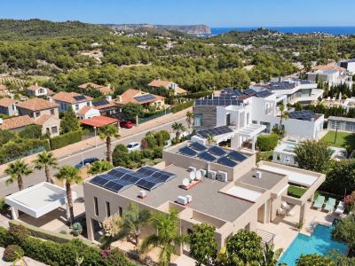 Vue aérienne de la villa