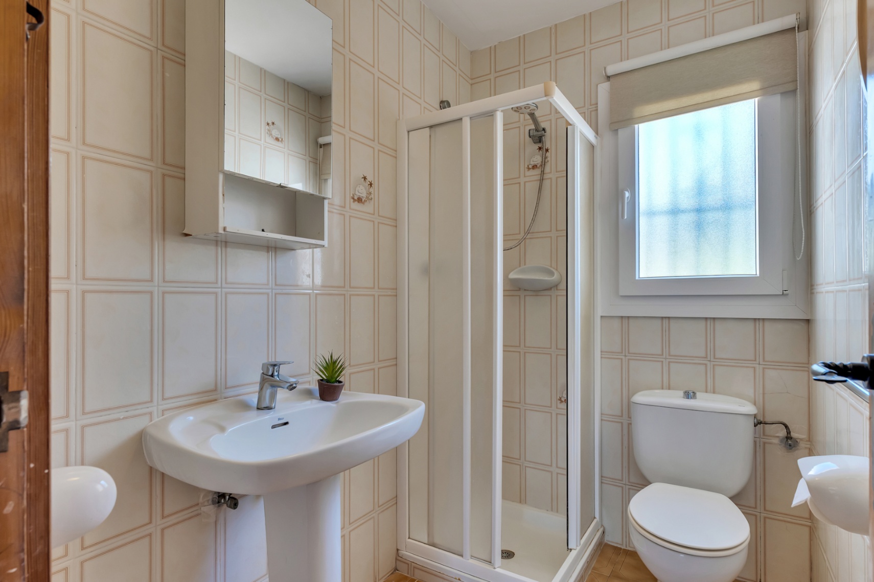 Salle de bains avec douche
