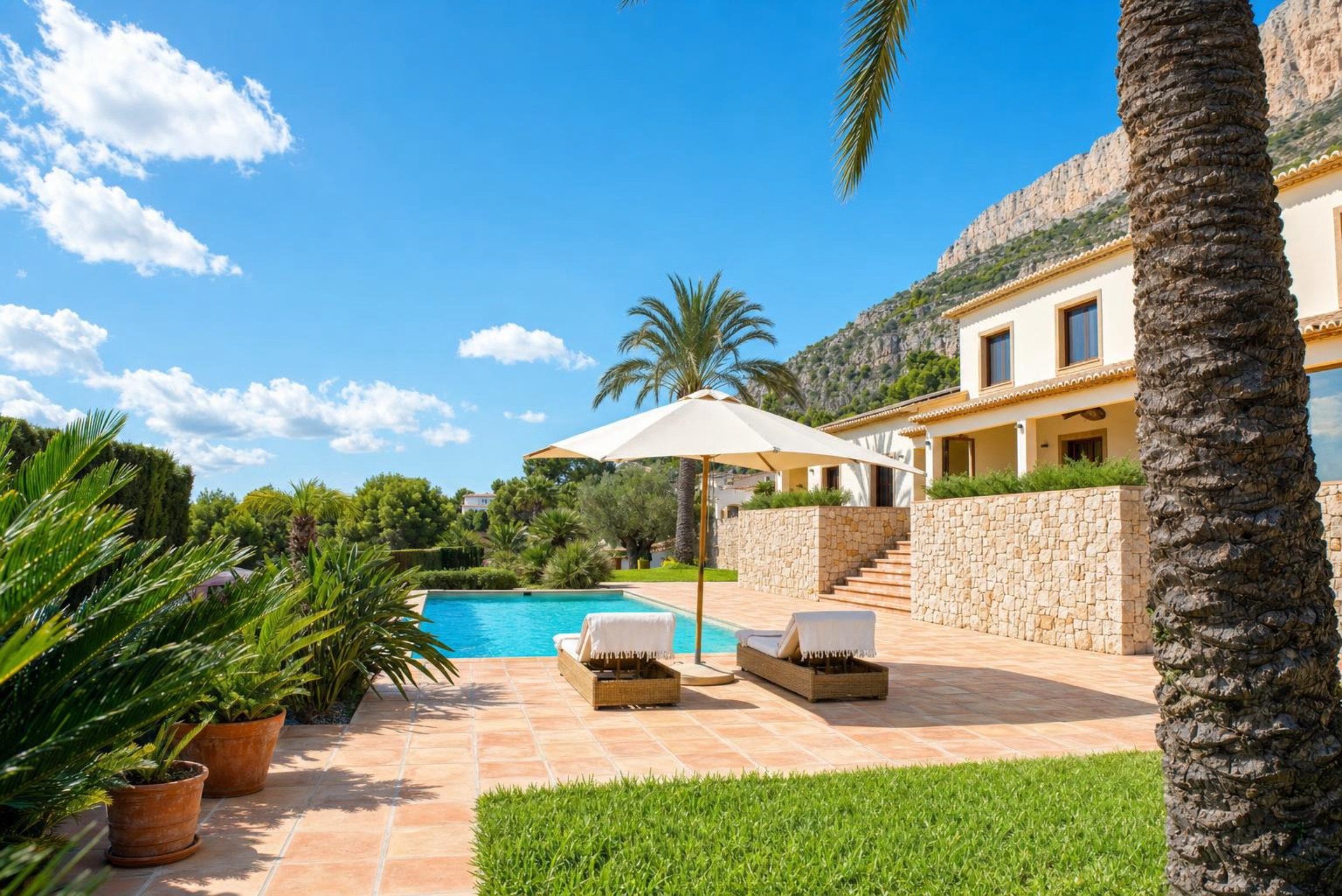 Élégante villa à vendre à Jávea, au pied du Montgó, avec vues spectaculaires