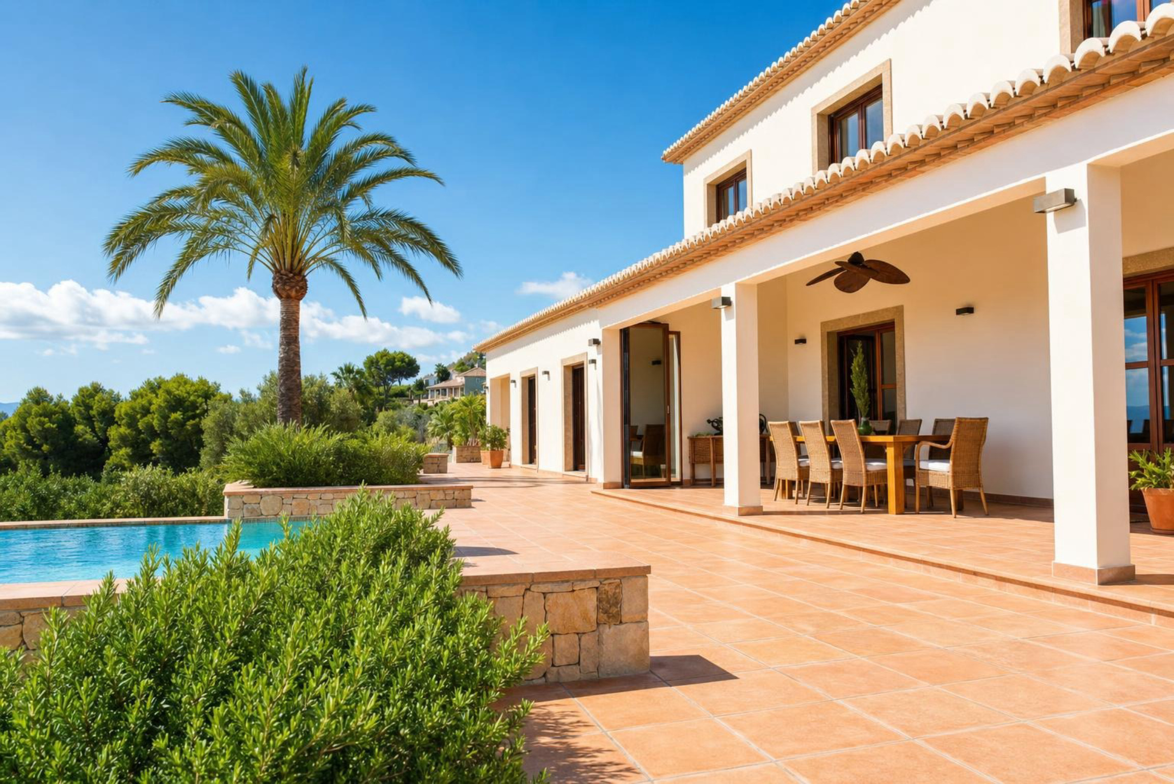 Élégante villa à vendre à Jávea, au pied du Montgó, avec vues spectaculaires