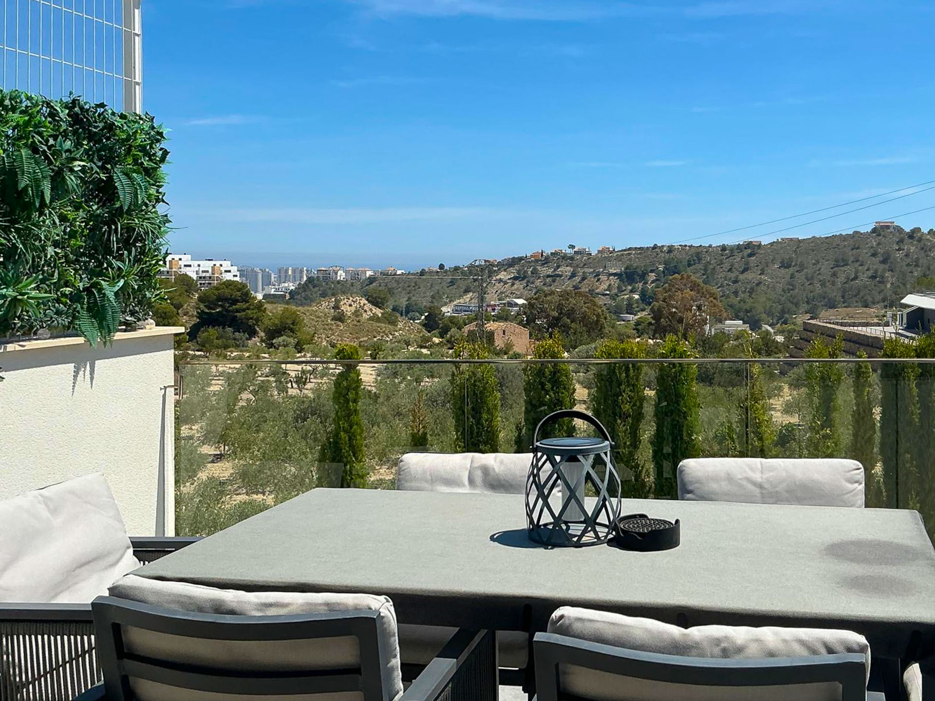 Terrasse avec vue panoramique