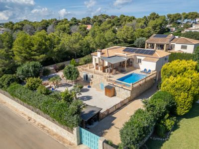 Vue aérienne de la villa