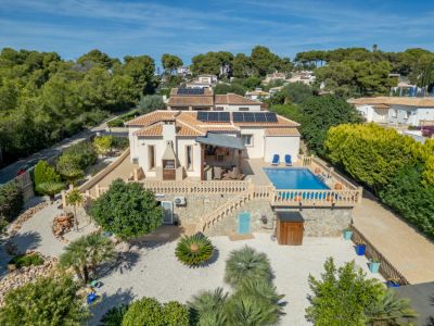 Vue aérienne de la villa