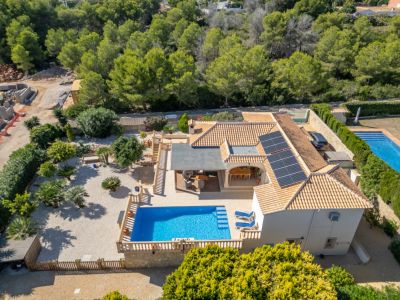 Vue aérienne de la villa