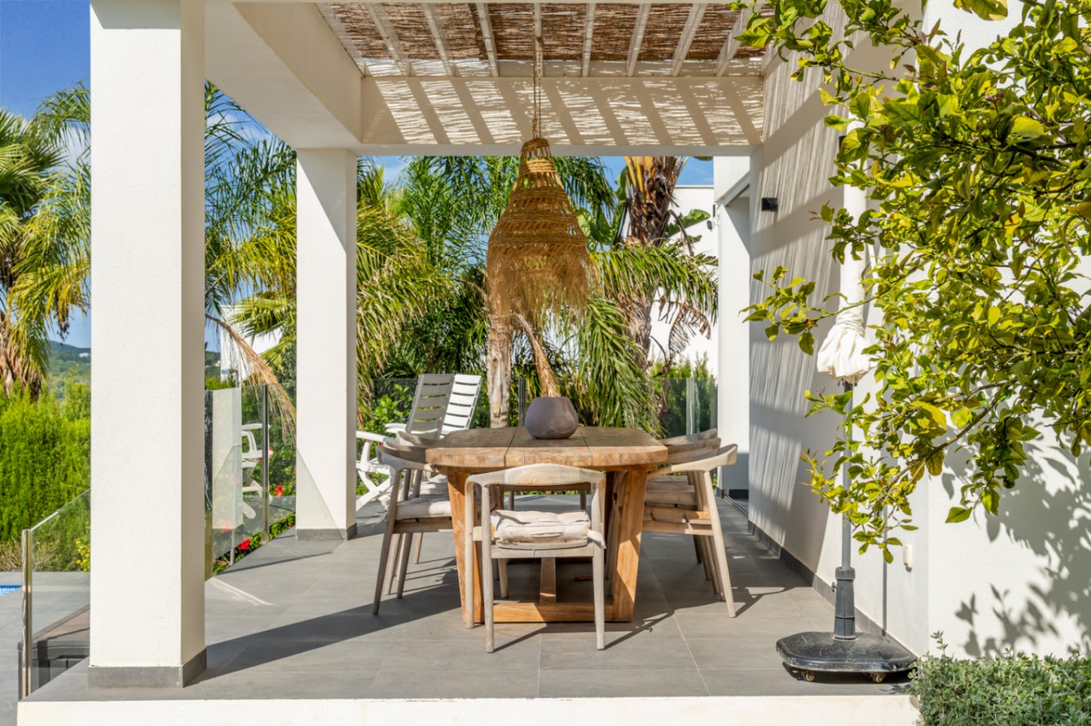 Terrasse couverte