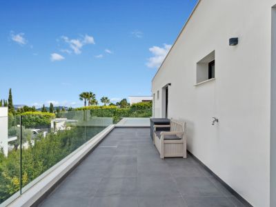 Terrasse à l'étage