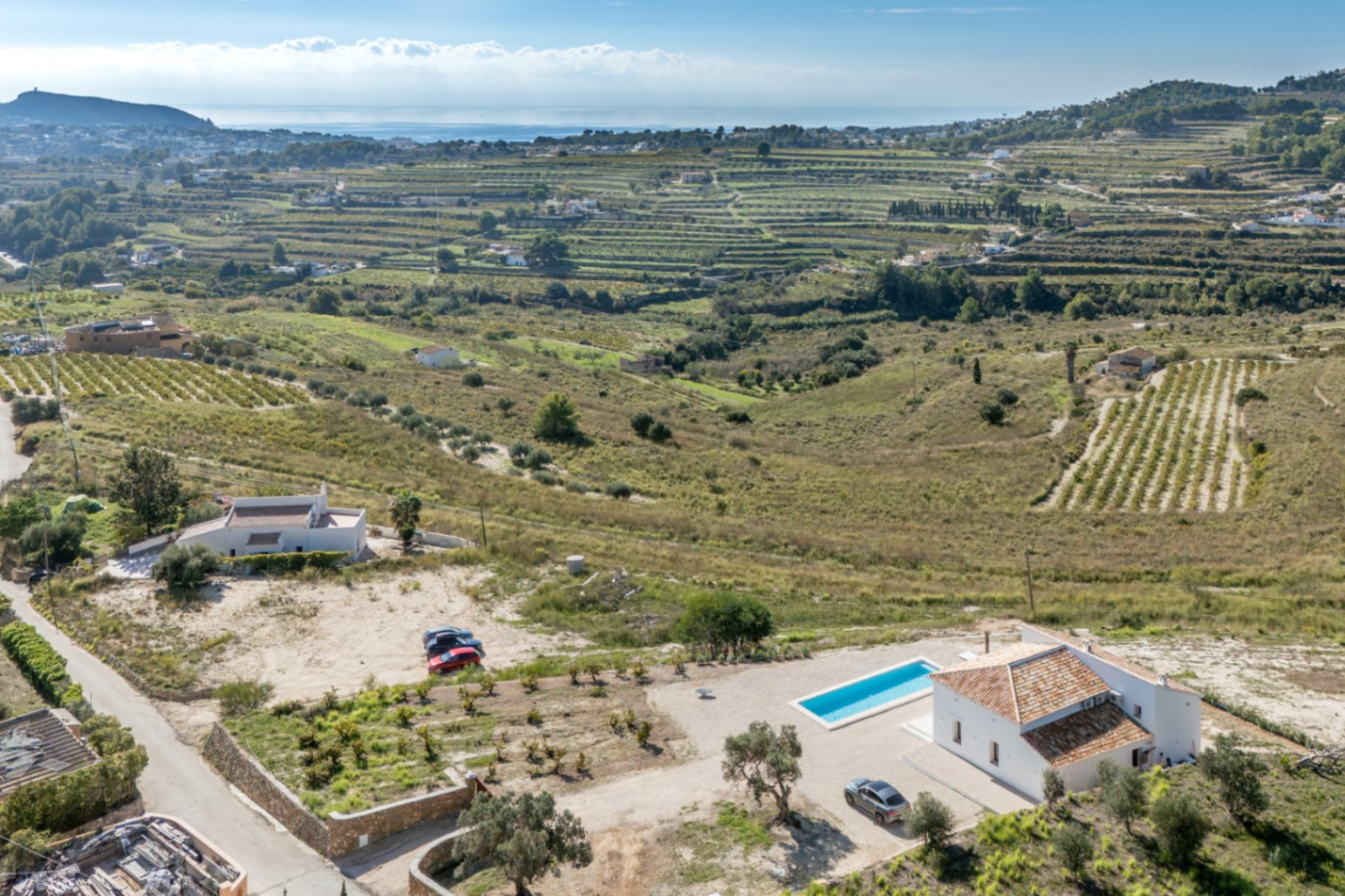 Vue aérienne de la propriété