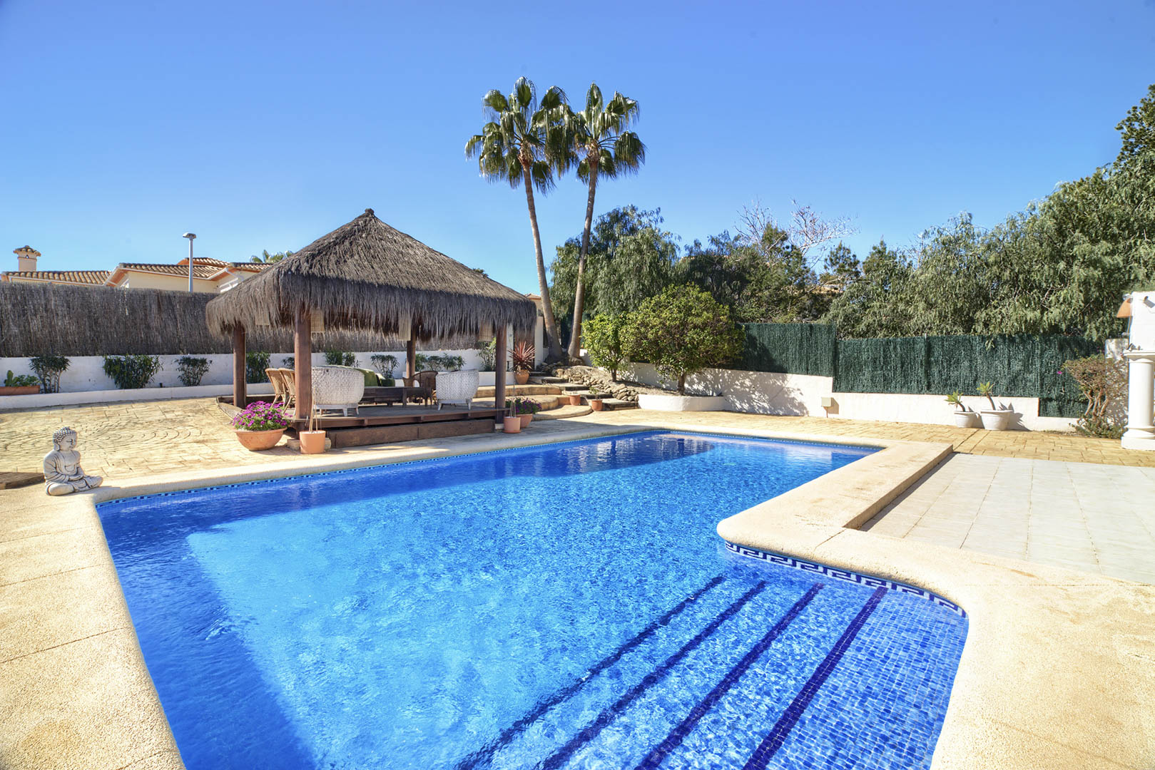 Piscine et pergola