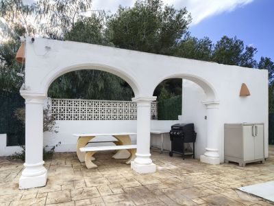 Espace barbecue extérieur