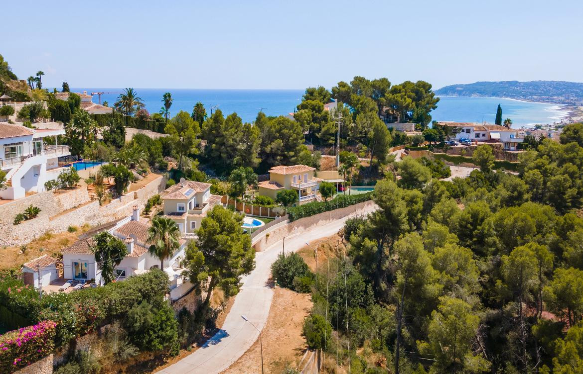 Vue aérienne avec vue mer