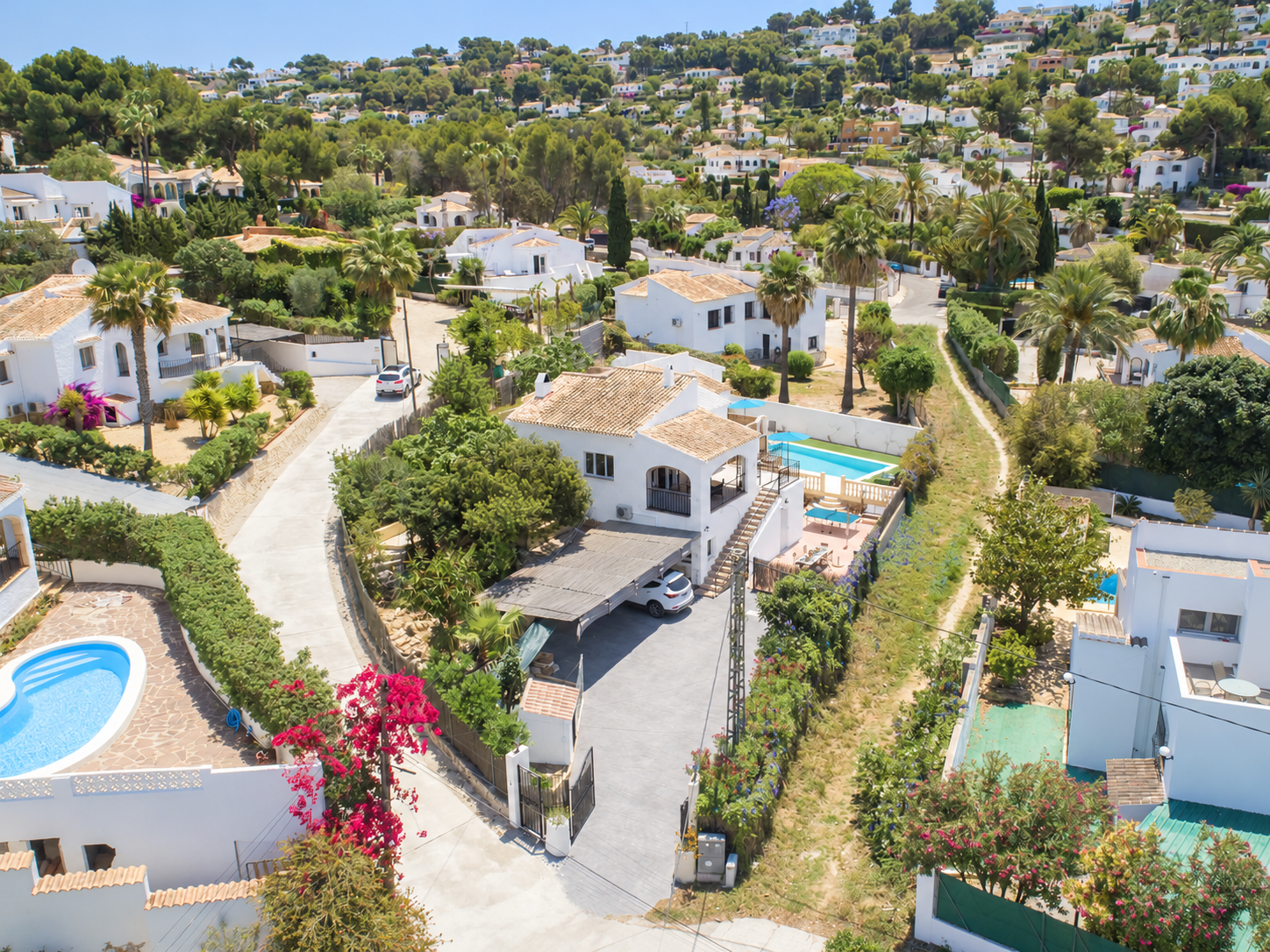 Vue aérienne de la villa