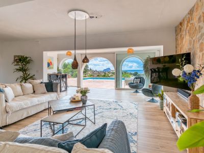 Salon avec vue sur mer