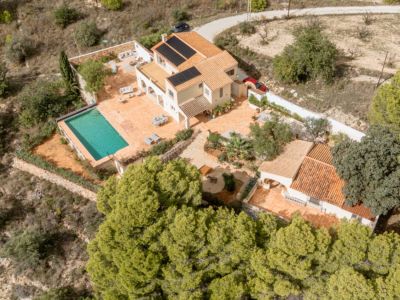 Vue aérienne de la villa