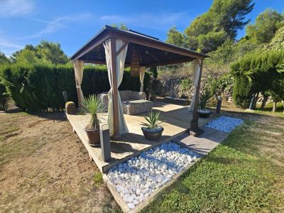 Pergola dans le jardin