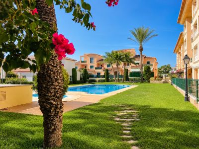 Piscine communautaire et jardin