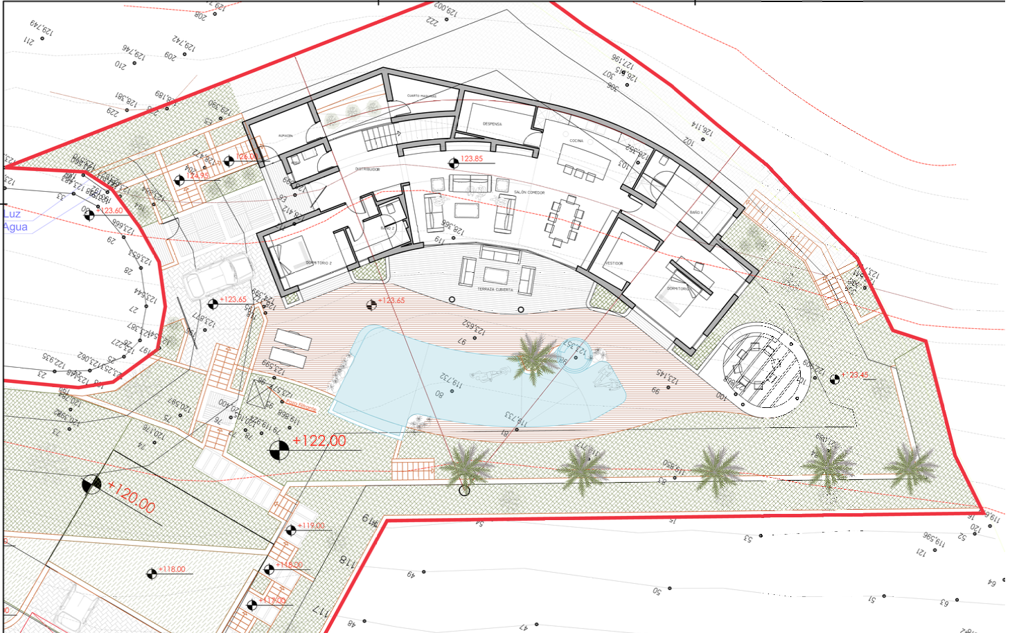 Plan de la villa