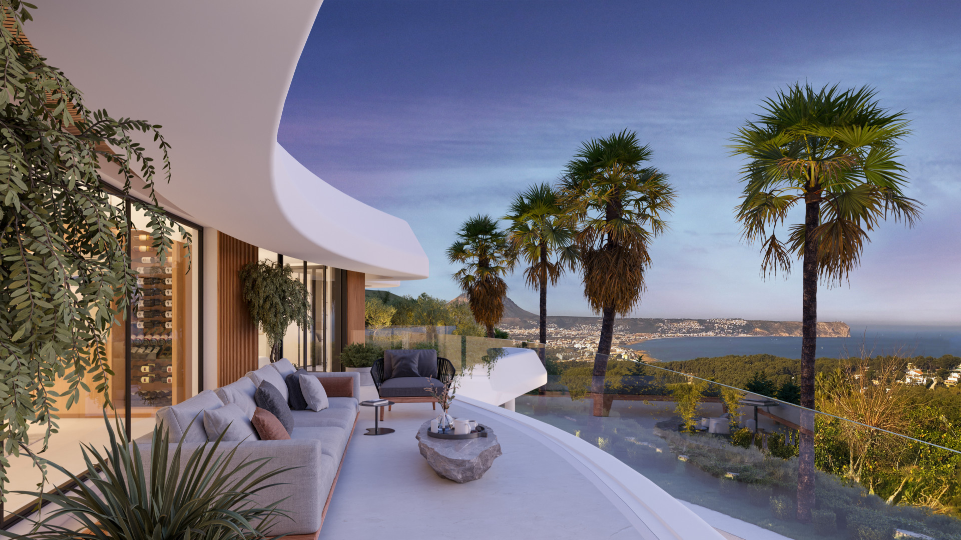 Terrasse avec vue mer