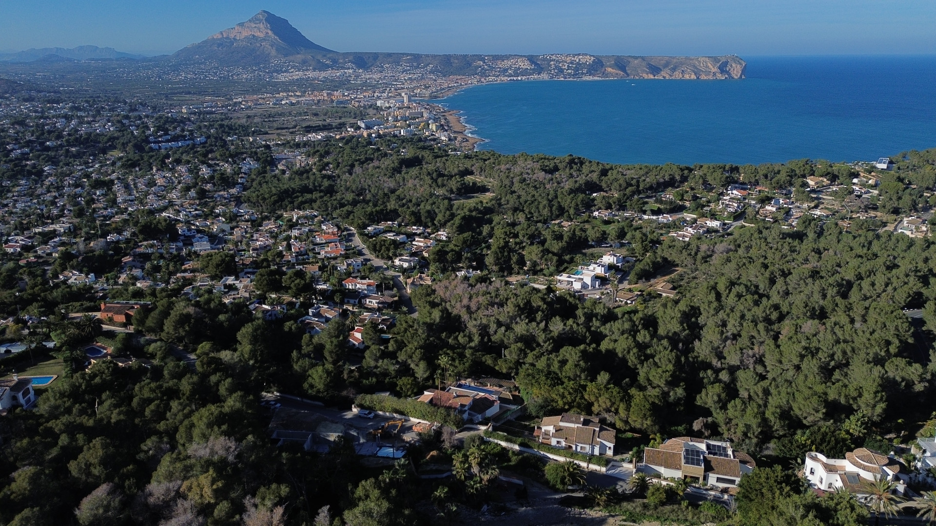 Vue aérienne des environs