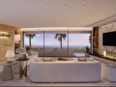 Salon avec vue sur mer