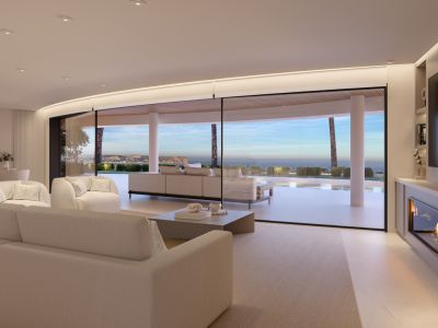 Salon avec vue sur mer