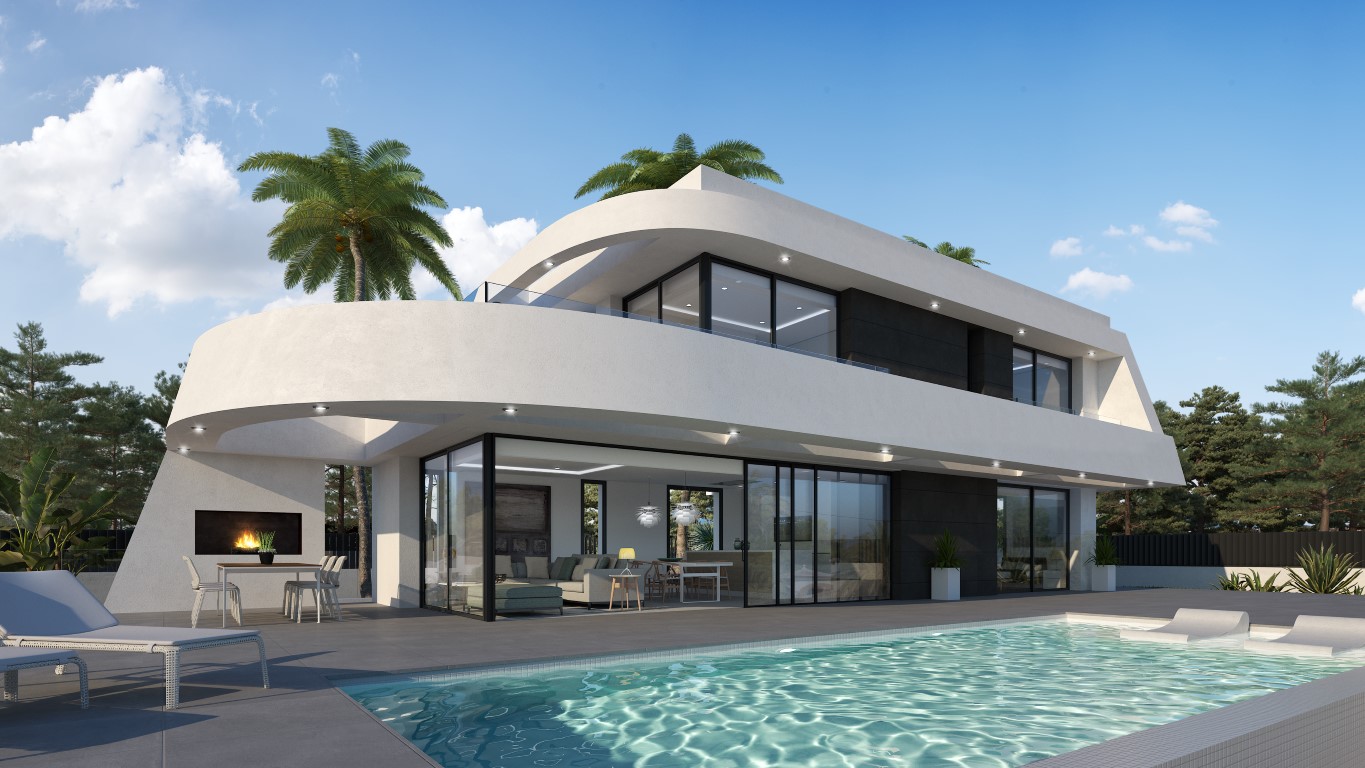 Villa moderne à Jávea, Tosalet avec piscine privée