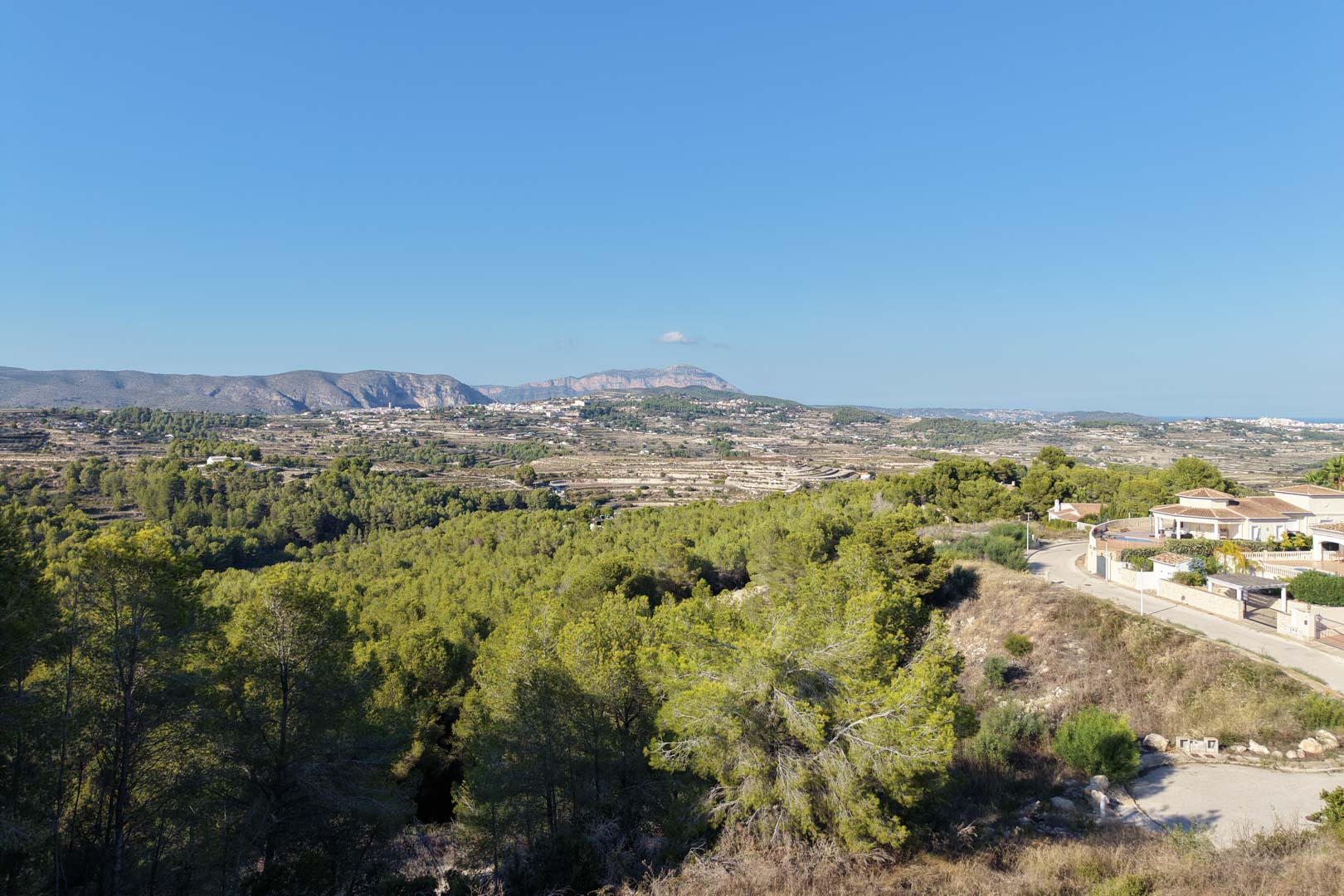 Terrain avec vue mer à Benimeit, Moraira